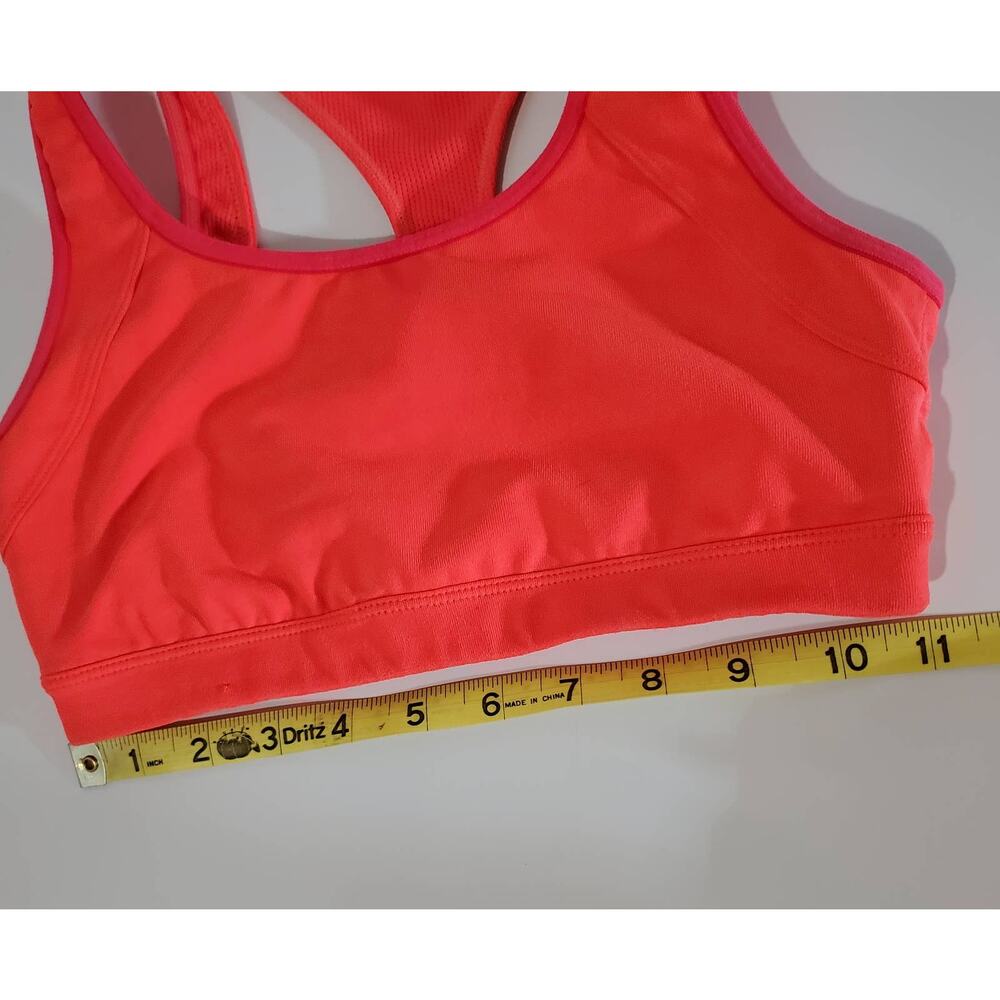 Athleta Triple Dare Sports Bra Red It Neon Women's Size XS Activewear Athletic - Picture 9 of 10